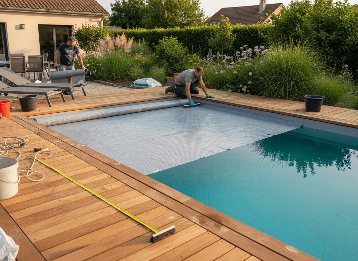 pisciniste utilisant BatiQo